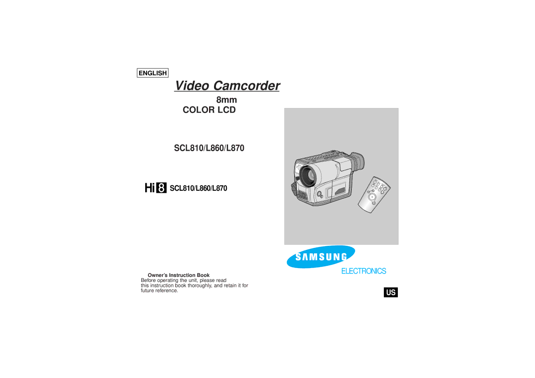 Samsung SCL810 manual Video Camcorder 