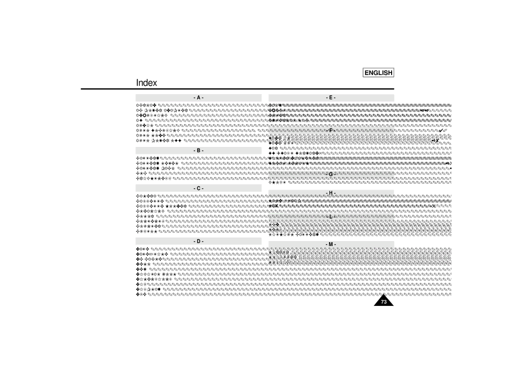 Samsung SCL810 manual Index, Auto Focusing 