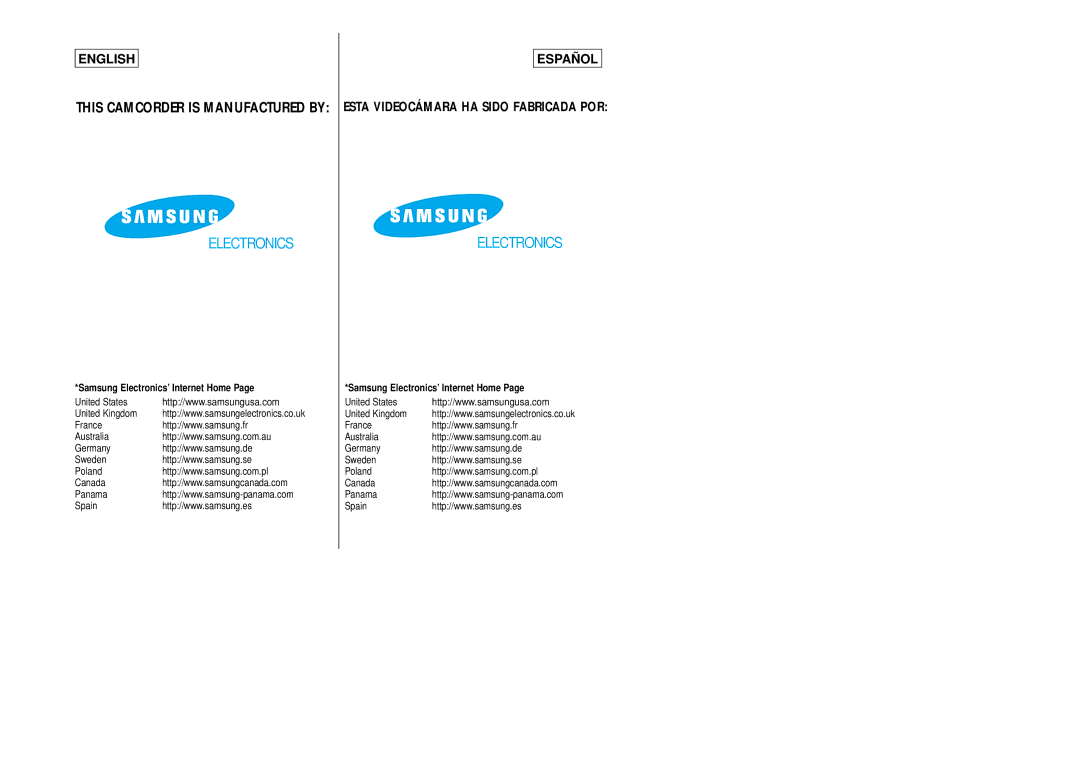 Samsung SCL870, SCL860 manual Samsung Electronics’ Internet Home 