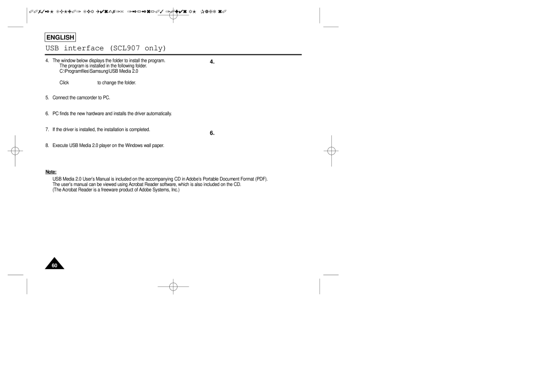 Samsung SCL906, SCL907, SCL901 manual Window below displays the folder to install the program 