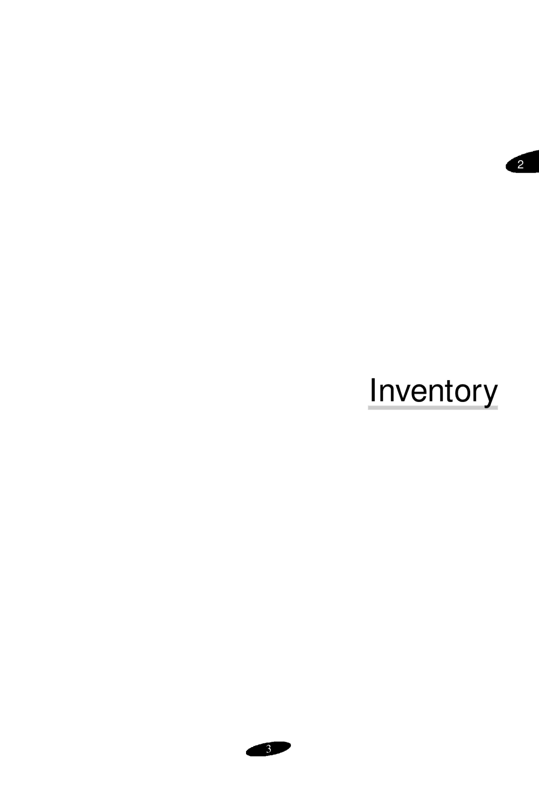 Samsung SCM-100R user manual Inventory 