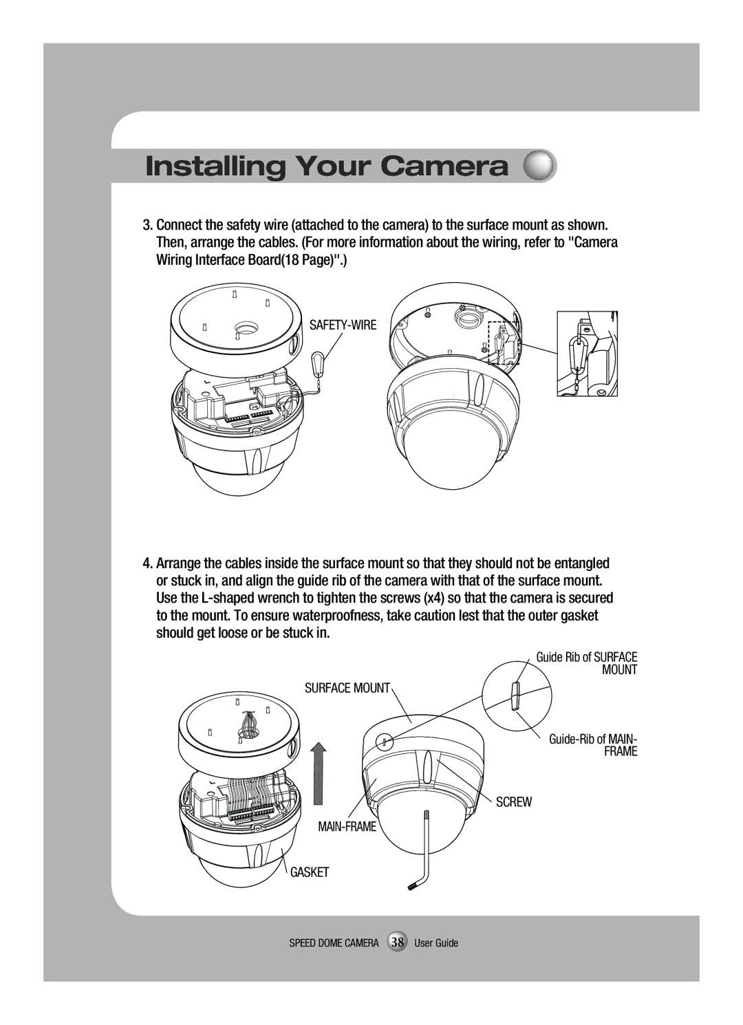 Samsung SCP-3120VH manual Mount Surface Mount 