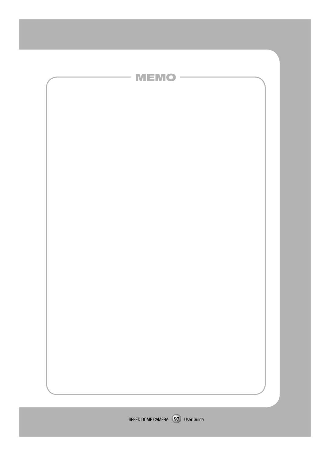 Samsung SCP-3120VH manual Memo 