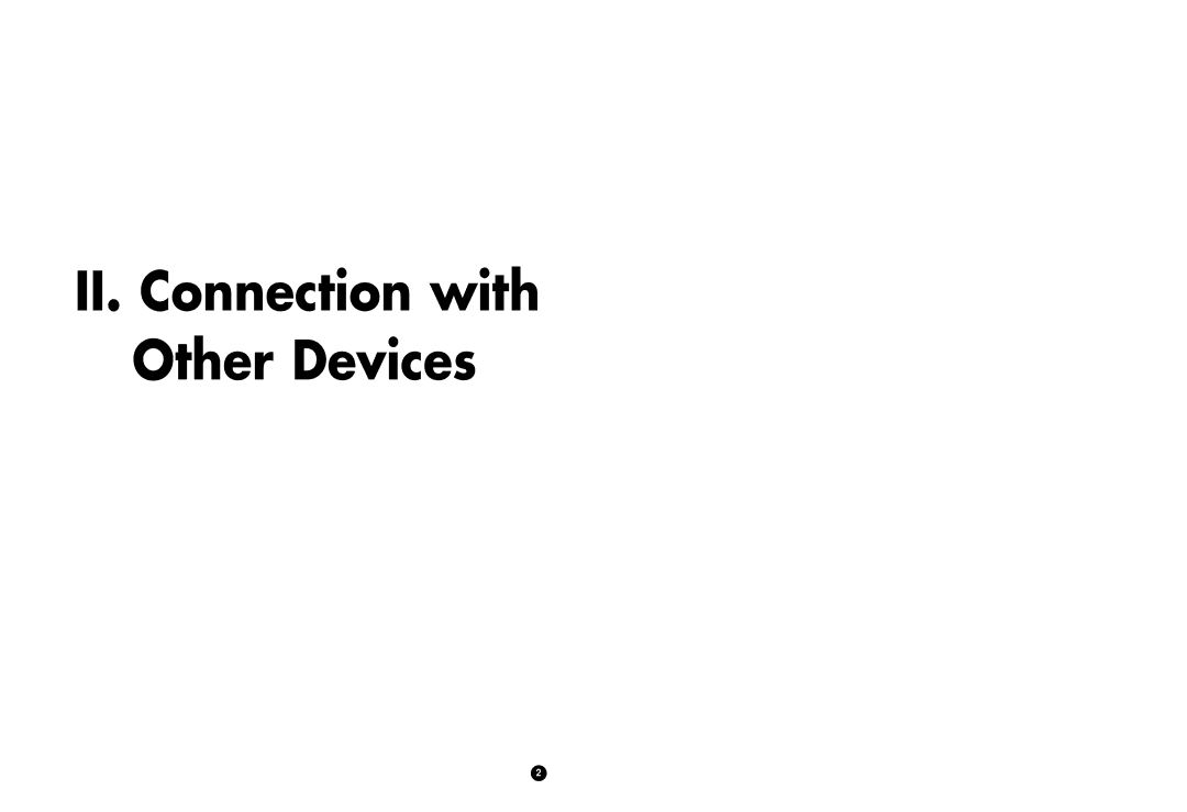 Samsung SCR-3000P user manual II. Connection with Other Devices 