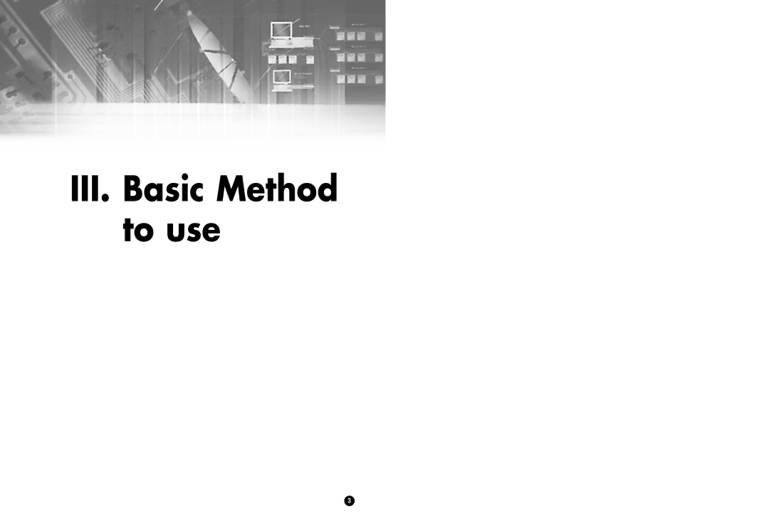 Samsung SCR-3000P manual III. Basic Method to use 