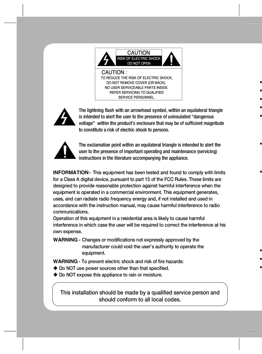 Samsung SCV-2080X, SCV-2080N, SCV-2080P user manual 