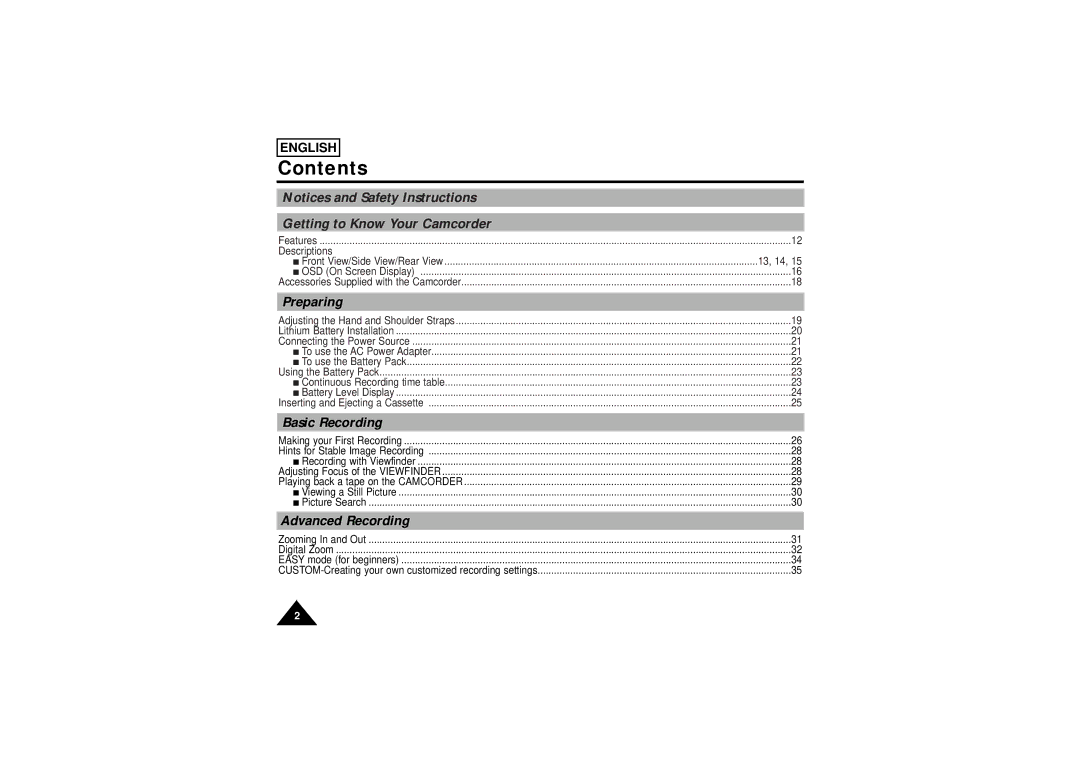 Samsung SCW71/W73 manual Contents 