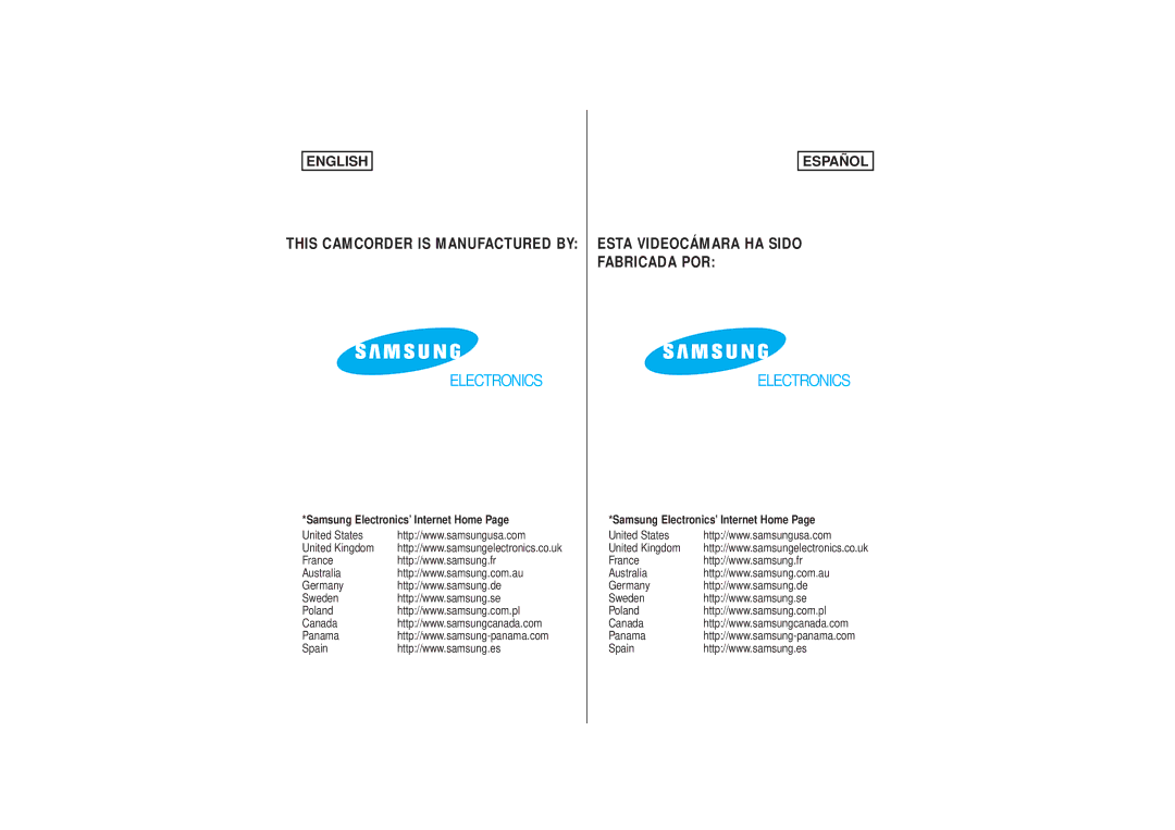 Samsung SCW71/W73 manual Samsung Electronics’ Internet Home 