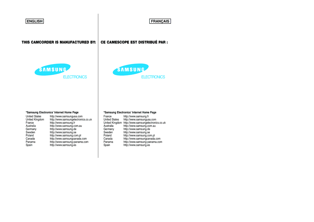 Samsung SCW97 manual Samsung Electronics’ Internet Home 