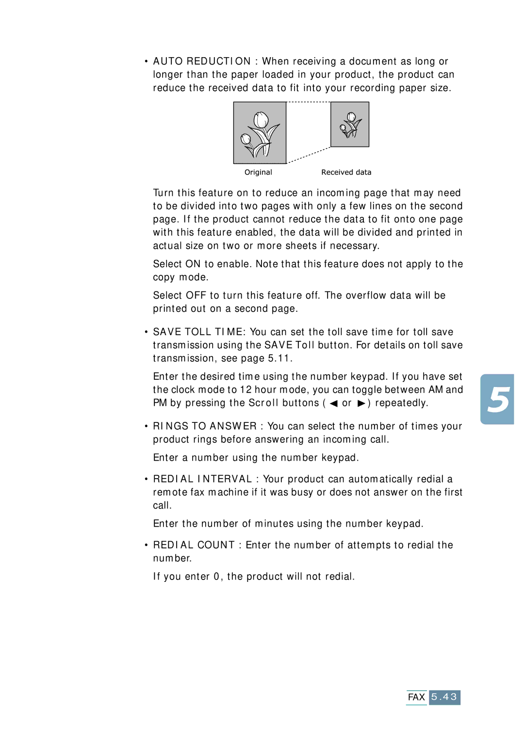 Samsung SCX-1150F manual Fax 