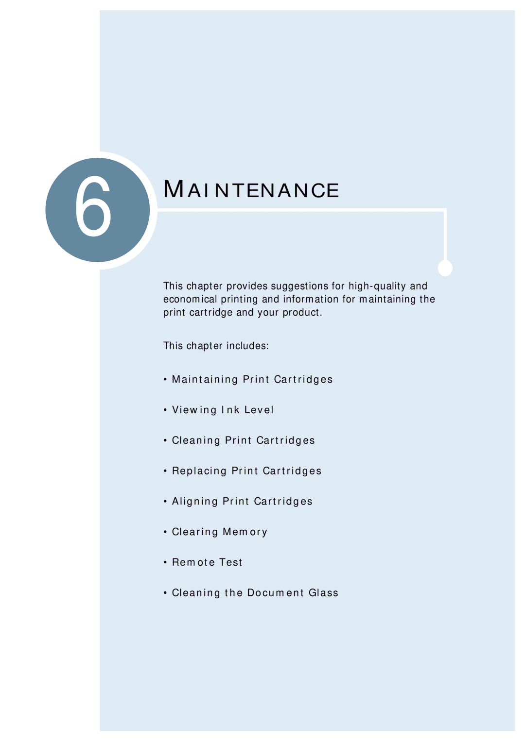 Samsung SCX-1150F manual Maintenance 