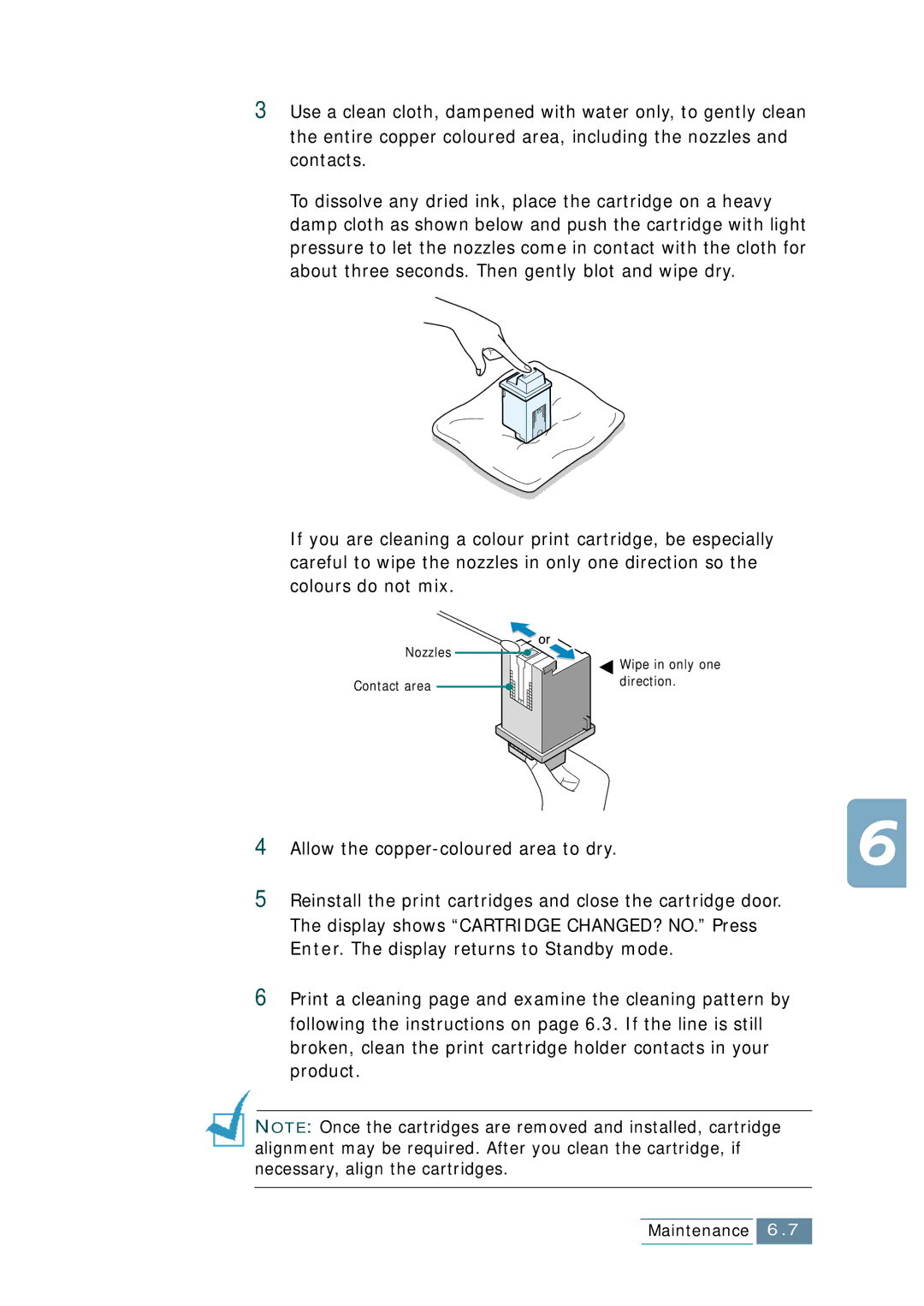 Samsung SCX-1150F manual Nozzles 