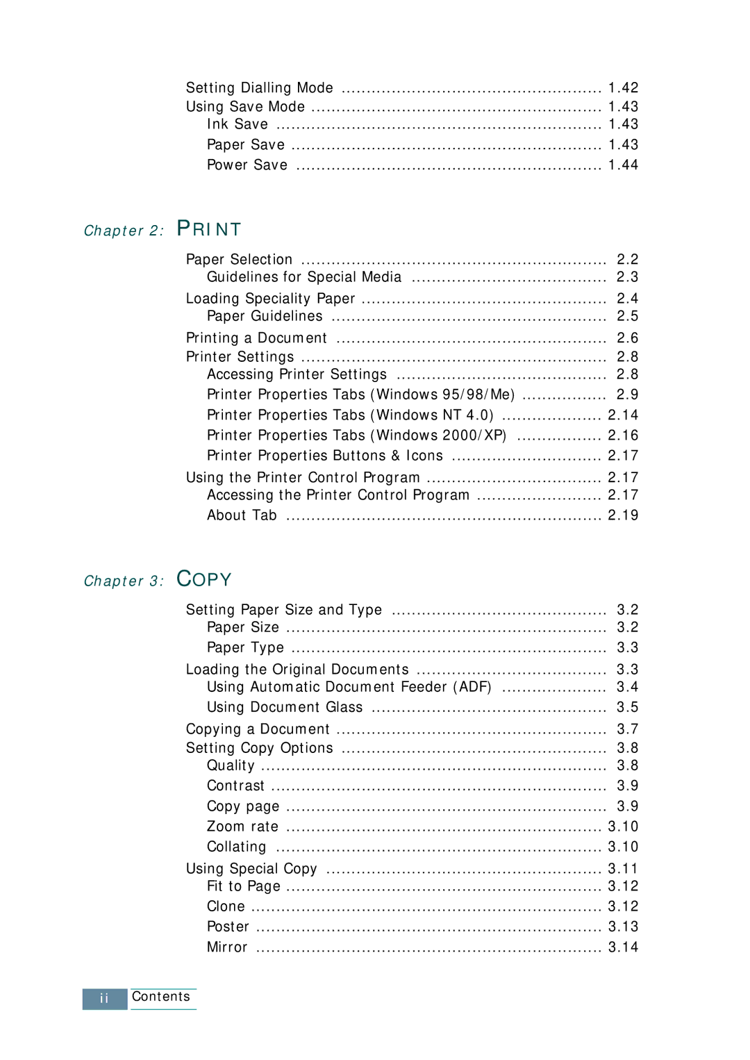 Samsung SCX-1150F manual Print 