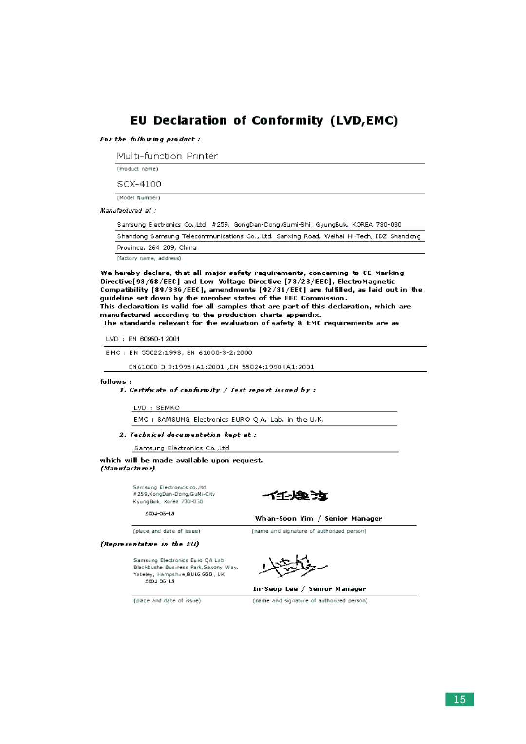 Samsung SCX-4100 manual 