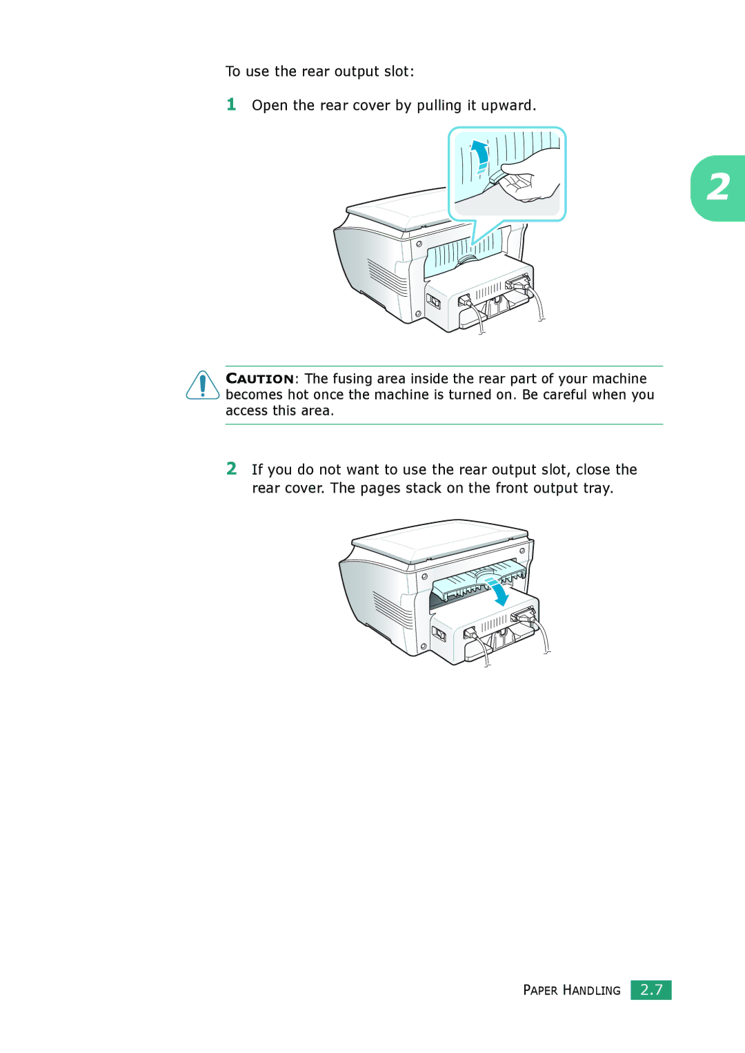 Samsung SCX-4100 manual Paper Handling 