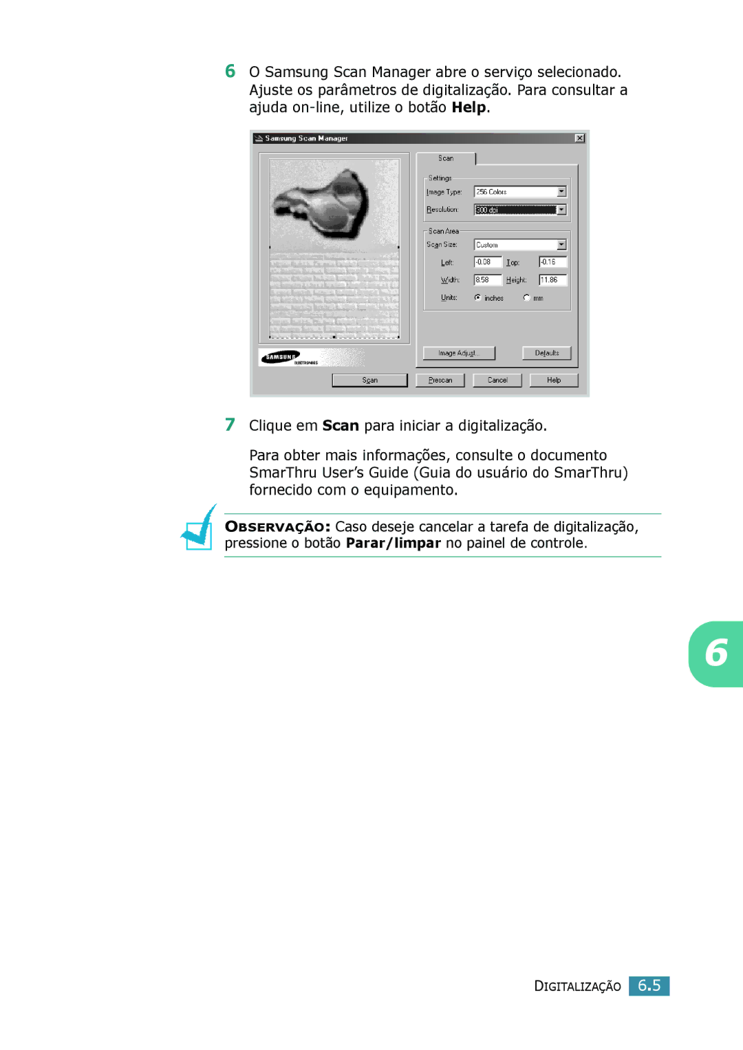 Samsung SCX-4016, SCX-4116, SCX-4216F manual Digitalização 