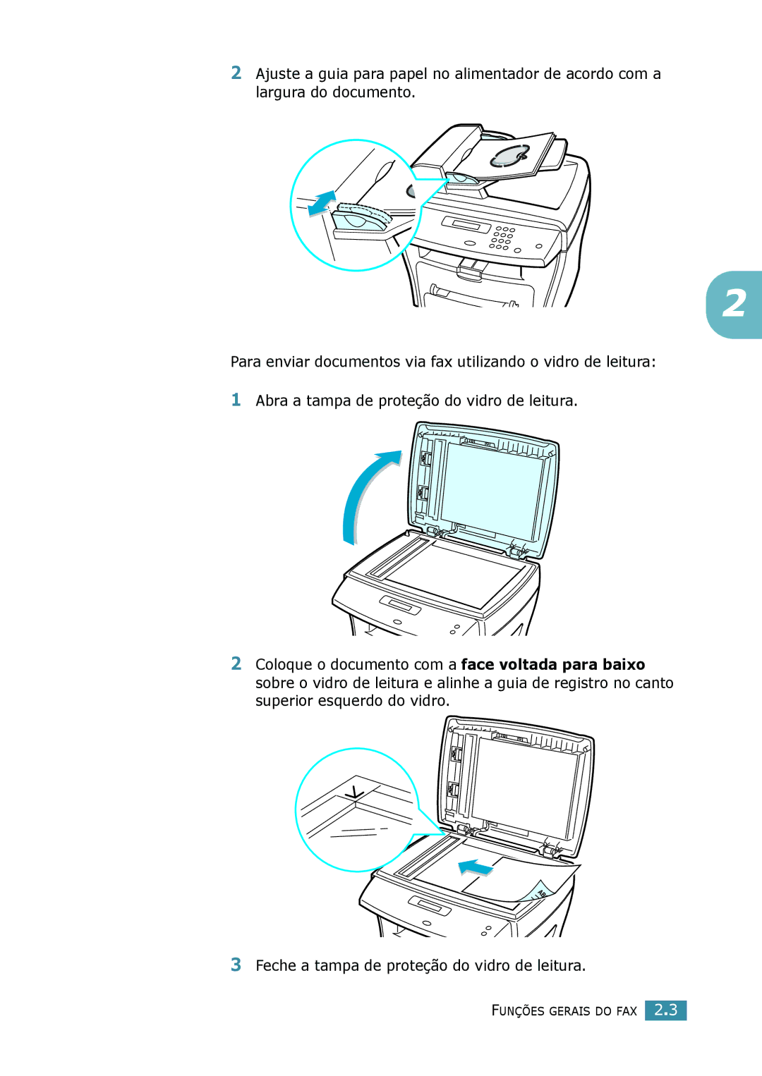 Samsung SCX-4016, SCX-4116, SCX-4216F manual Funções Gerais do FAX 