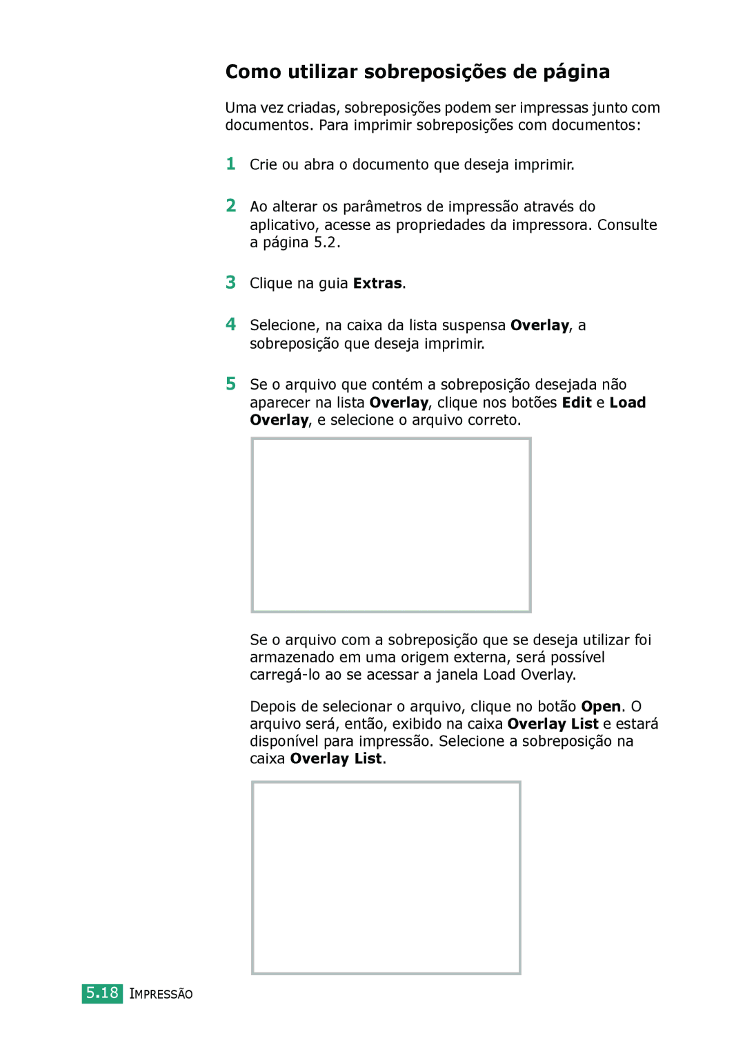 Samsung SCX-4116, SCX-4216F, SCX-4016 manual Como utilizar sobreposições de página 