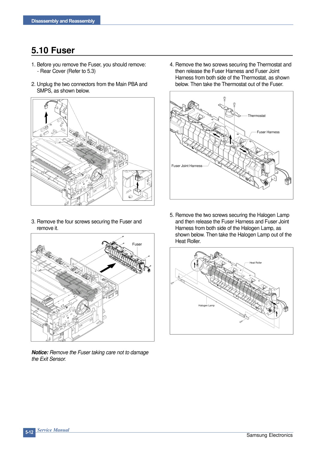 Samsung SCX-4200 manual Fuser 