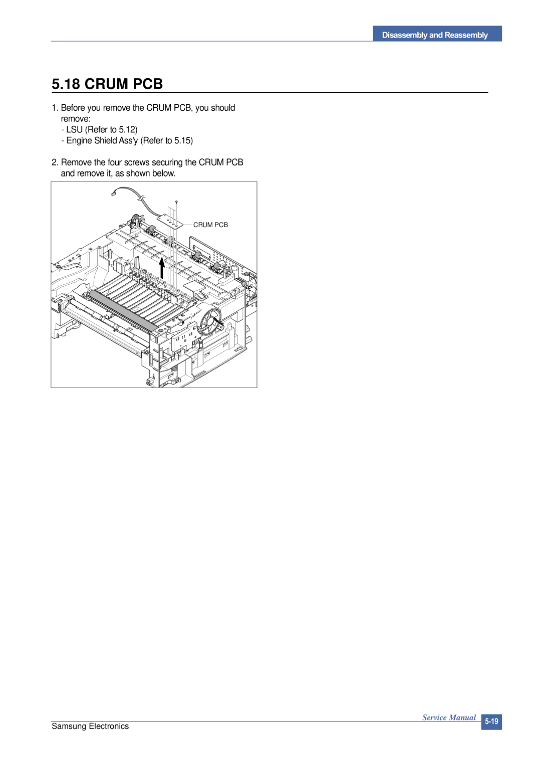 Samsung SCX-4200 manual Crum PCB 