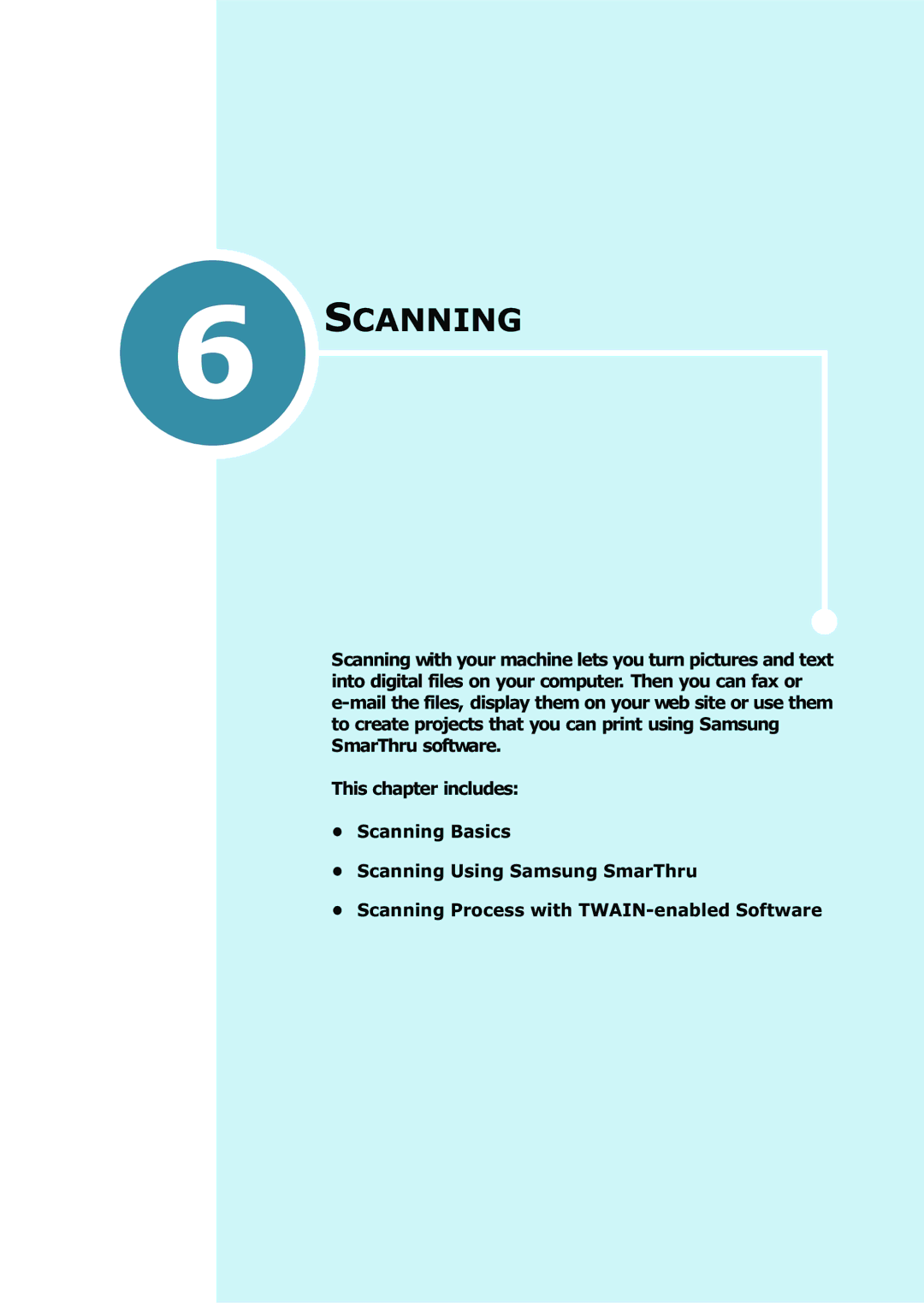 Samsung SCX-4216F manual Scanning 