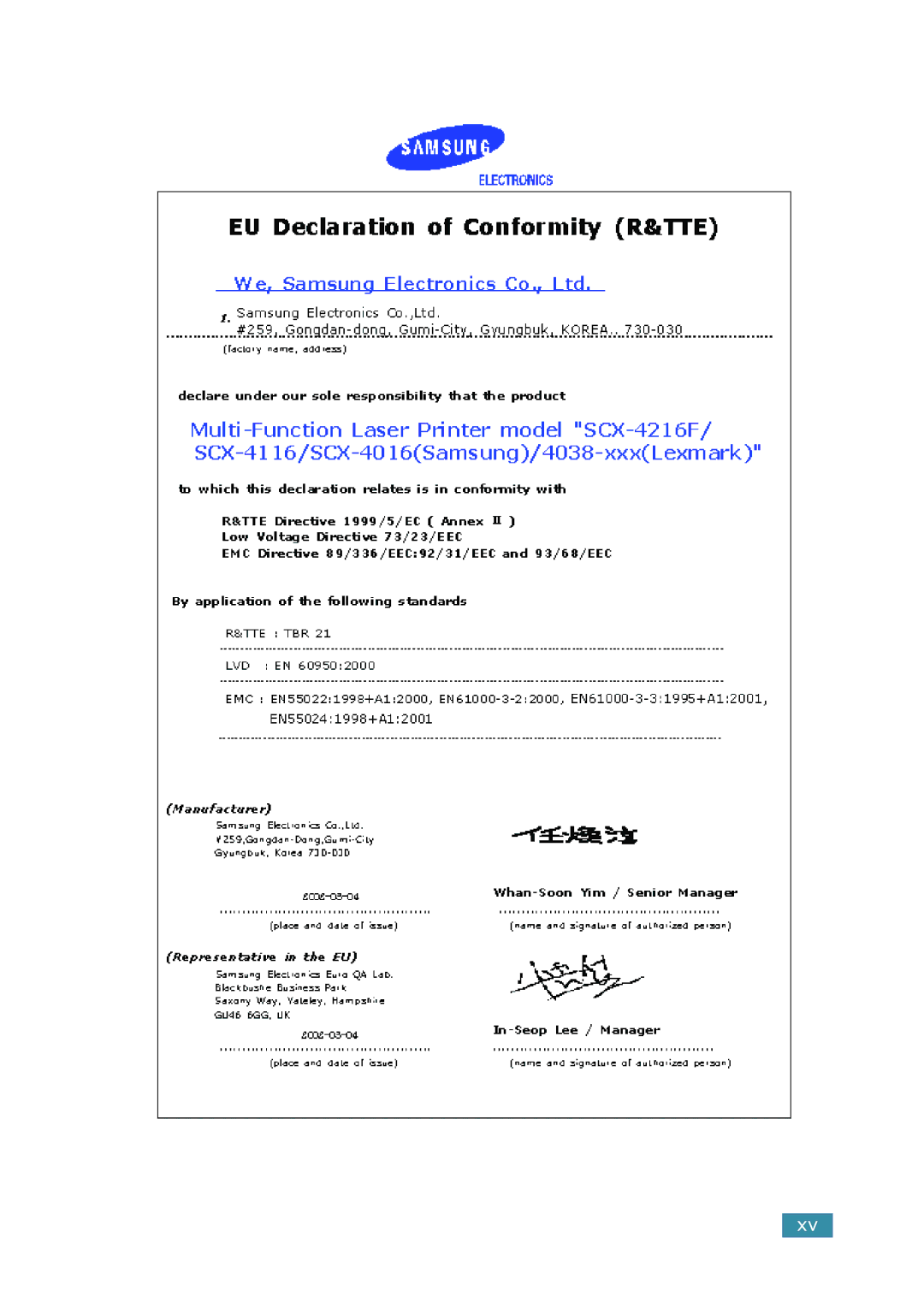 Samsung SCX-4216F manual 