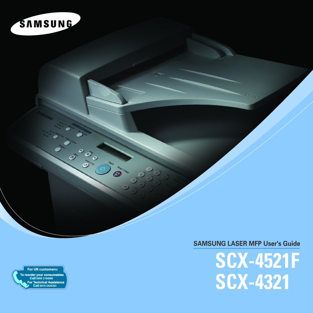 Samsung SCX-4521F, SCX-4321 manual 