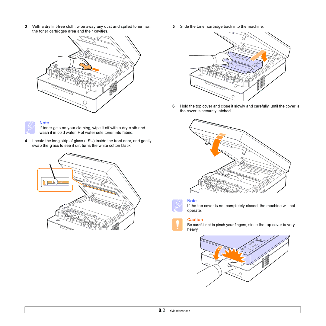 Samsung SCX-4500 manual Maintenance 