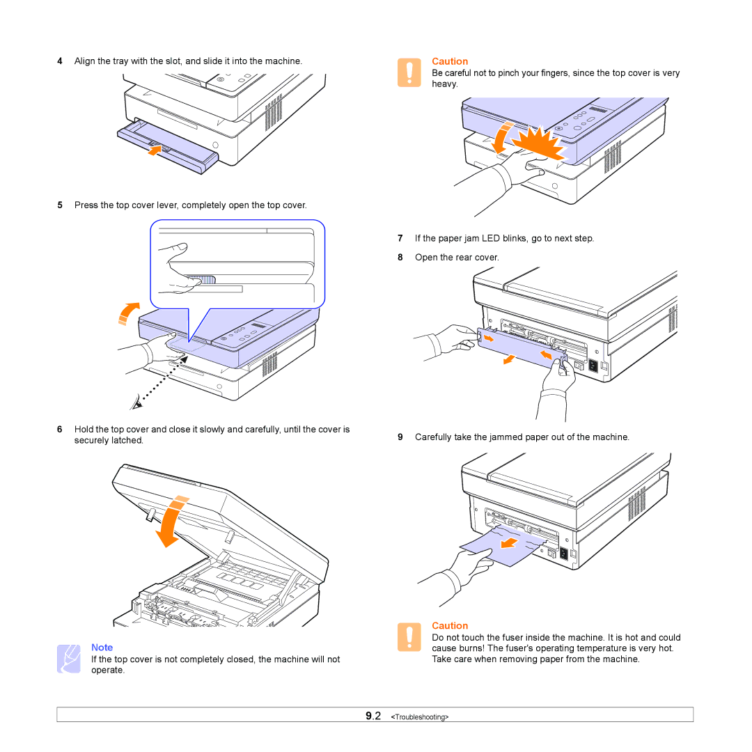 Samsung SCX-4500 manual Troubleshooting 