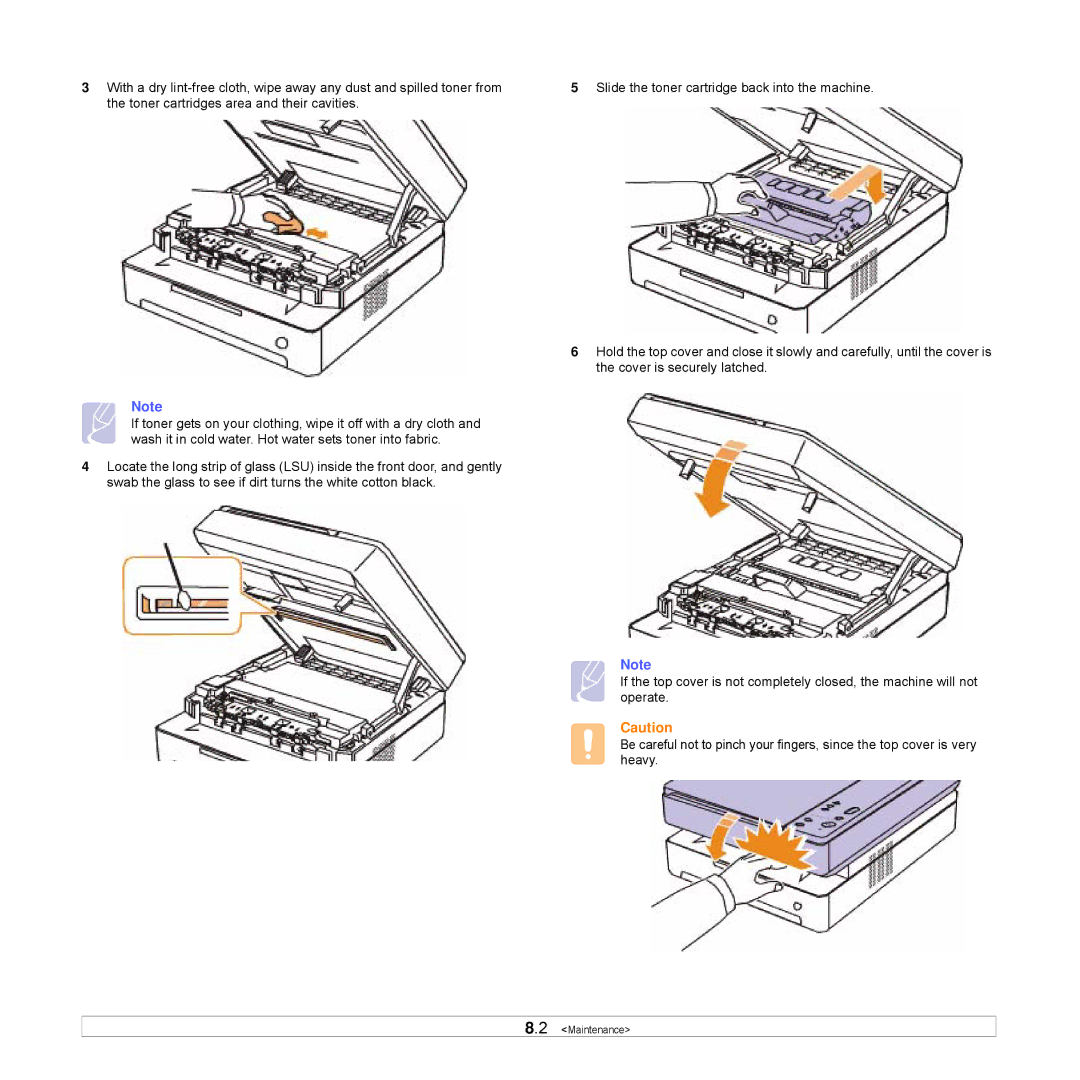 Samsung SCX-4500W manual Maintenance 