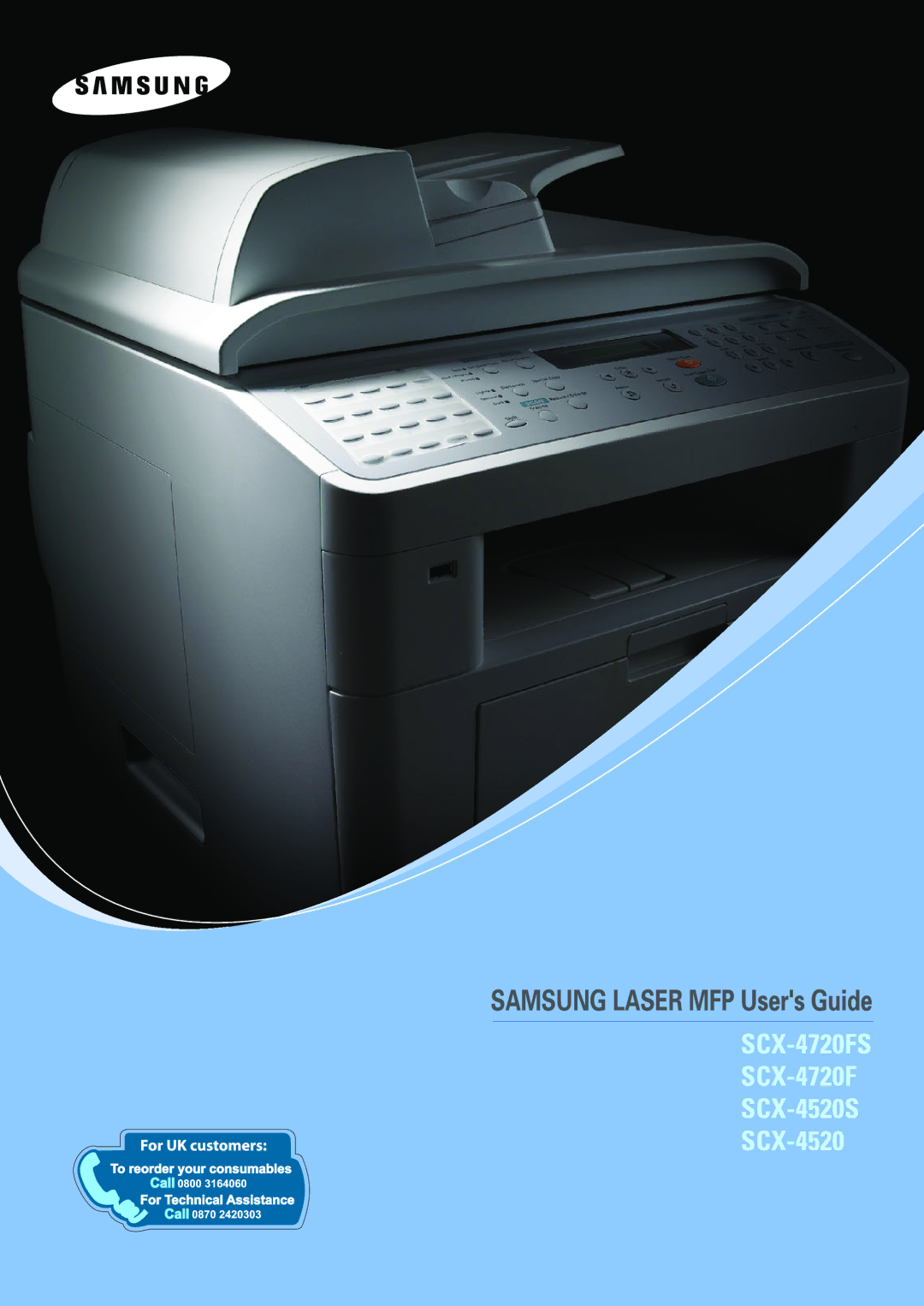 Samsung SCX-4720FS, SCX-4520S manual 