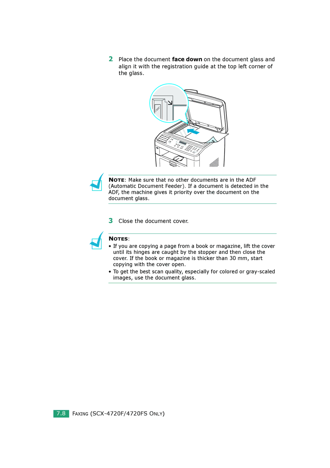 Samsung SCX-4720FS, SCX-4520S manual 