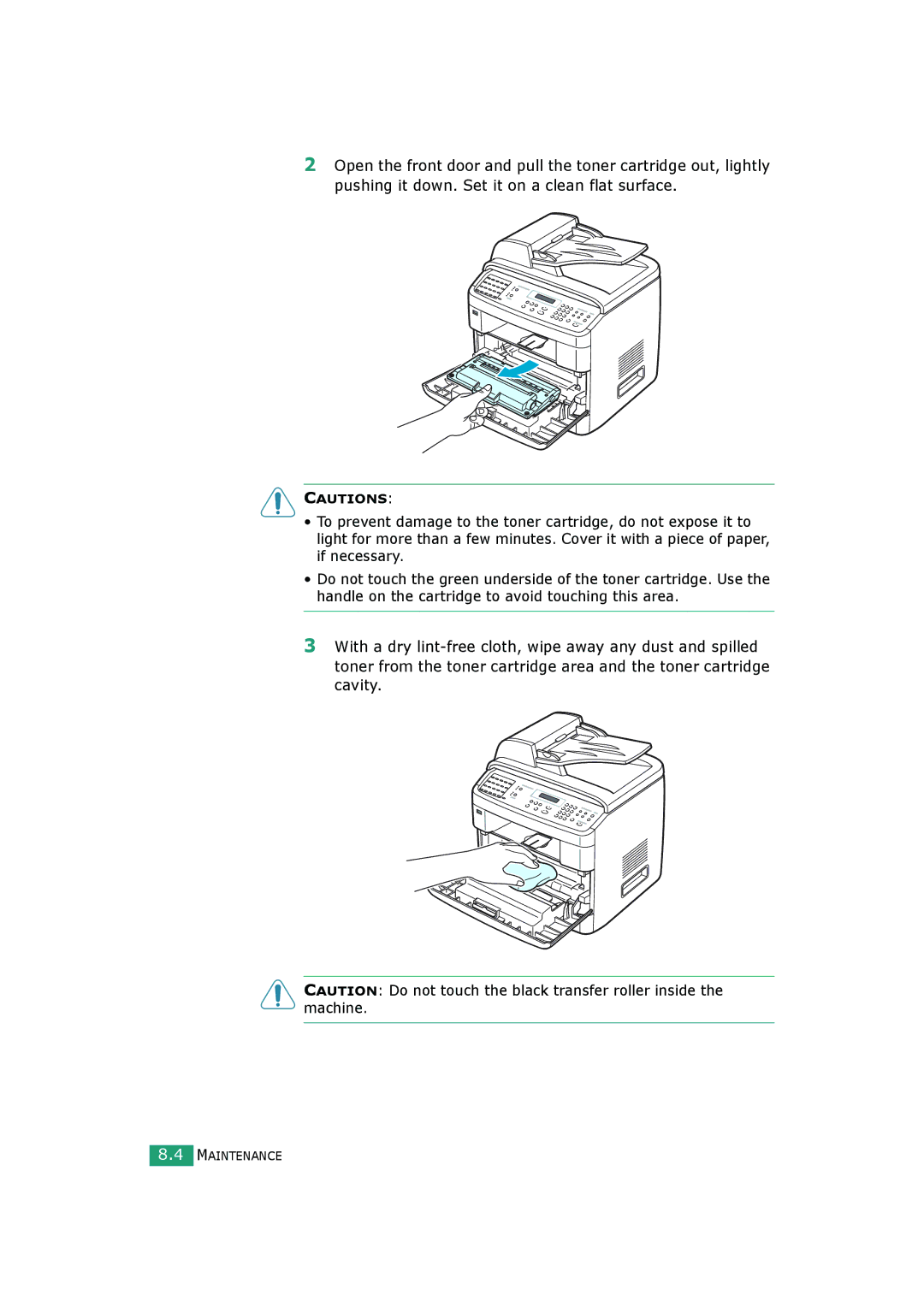 Samsung SCX-4720FS, SCX-4520S manual Maintenance 