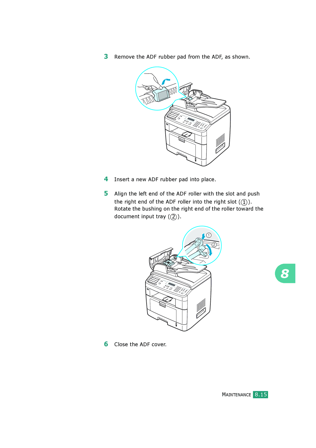 Samsung SCX-4520S, SCX-4720FS manual Maintenance 