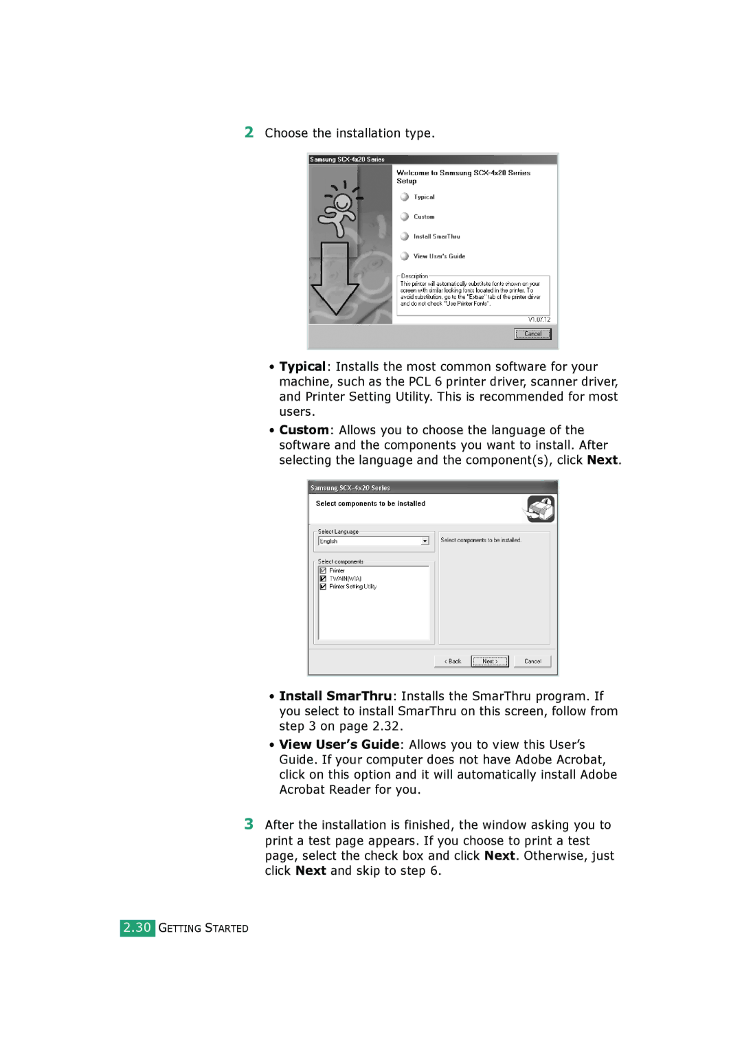 Samsung SCX-4720FS, SCX-4520S manual Getting Started 