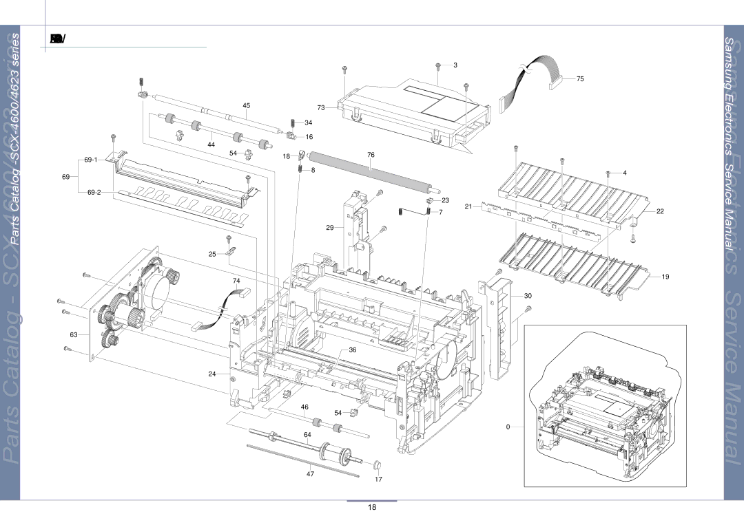 Samsung SCX-4623, SCX-4600 manual Parts Catalog SCXParts-4600/4623Catalog 