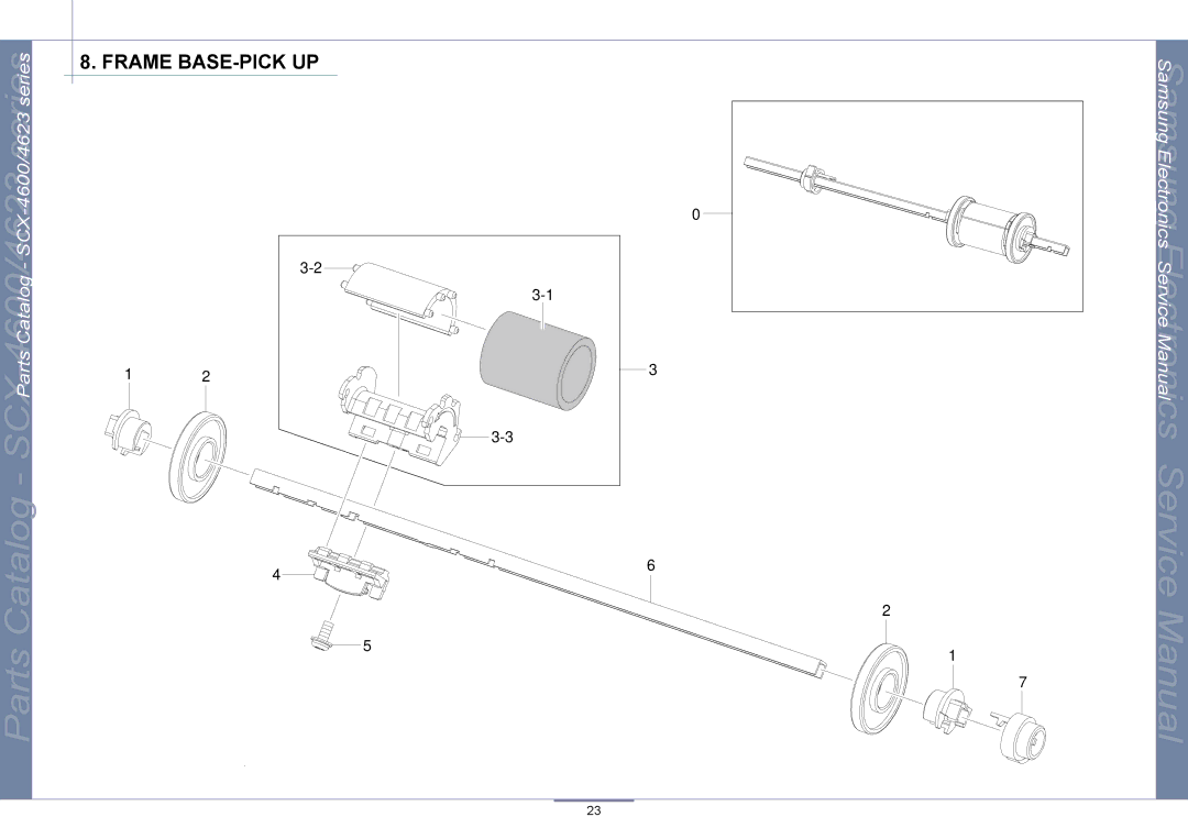 Samsung SCX-4600, SCX-4623 manual Frame BASE-PICK UP 