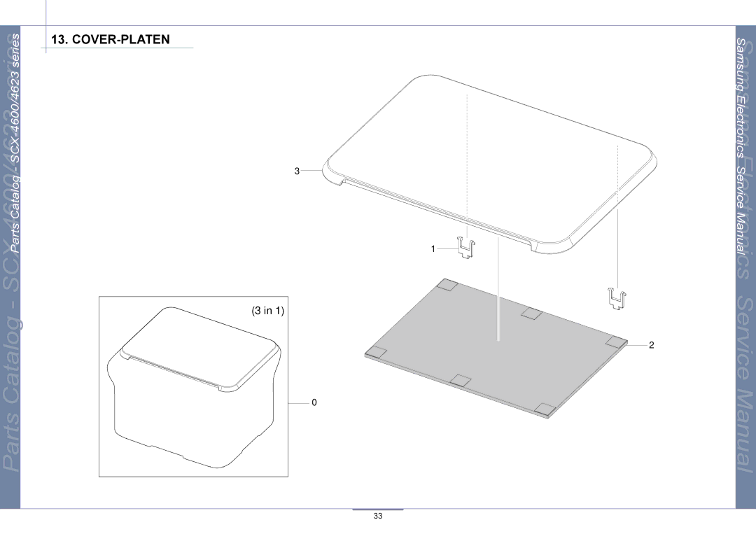 Samsung SCX-4600, SCX-4623 manual Cover-Platen 