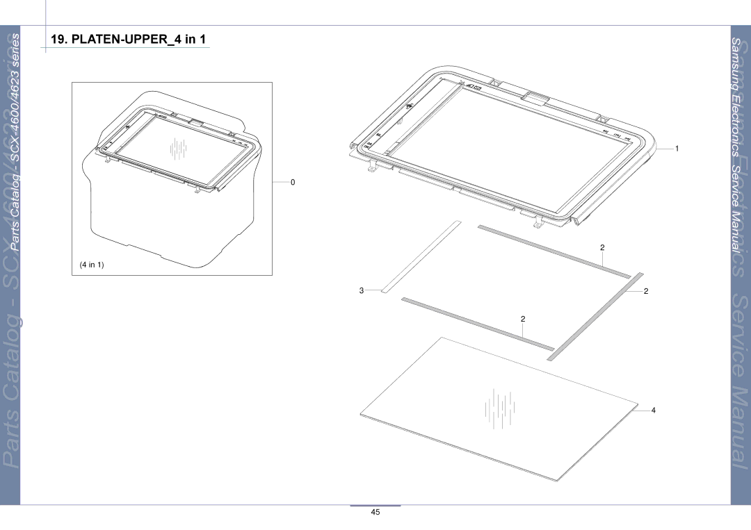 Samsung SCX-4600, SCX-4623 manual PLATEN-UPPER4 