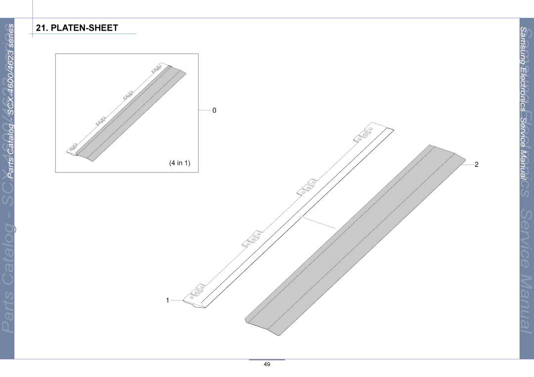 Samsung SCX-4600, SCX-4623 manual Platen-Sheet 