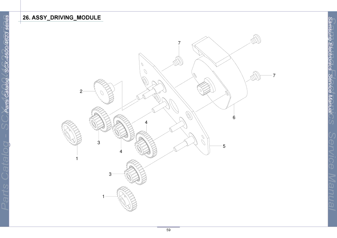 Samsung SCX-4600, SCX-4623 manual Assydrivingmodule 