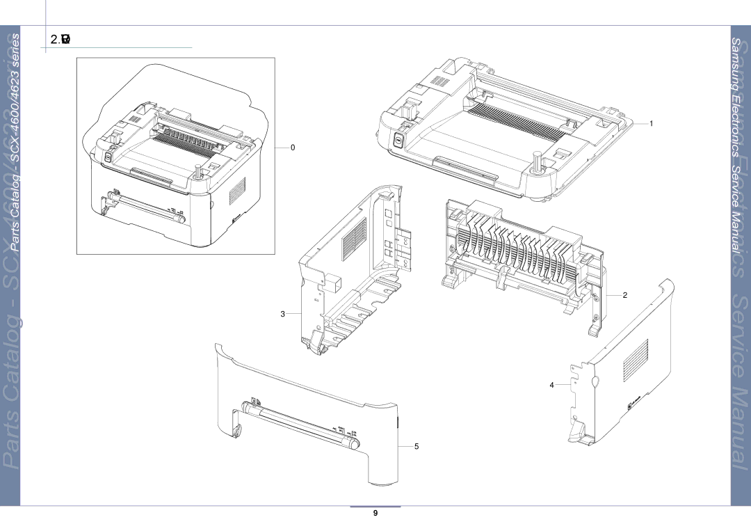 Samsung SCX-4600, SCX-4623 manual Cover 