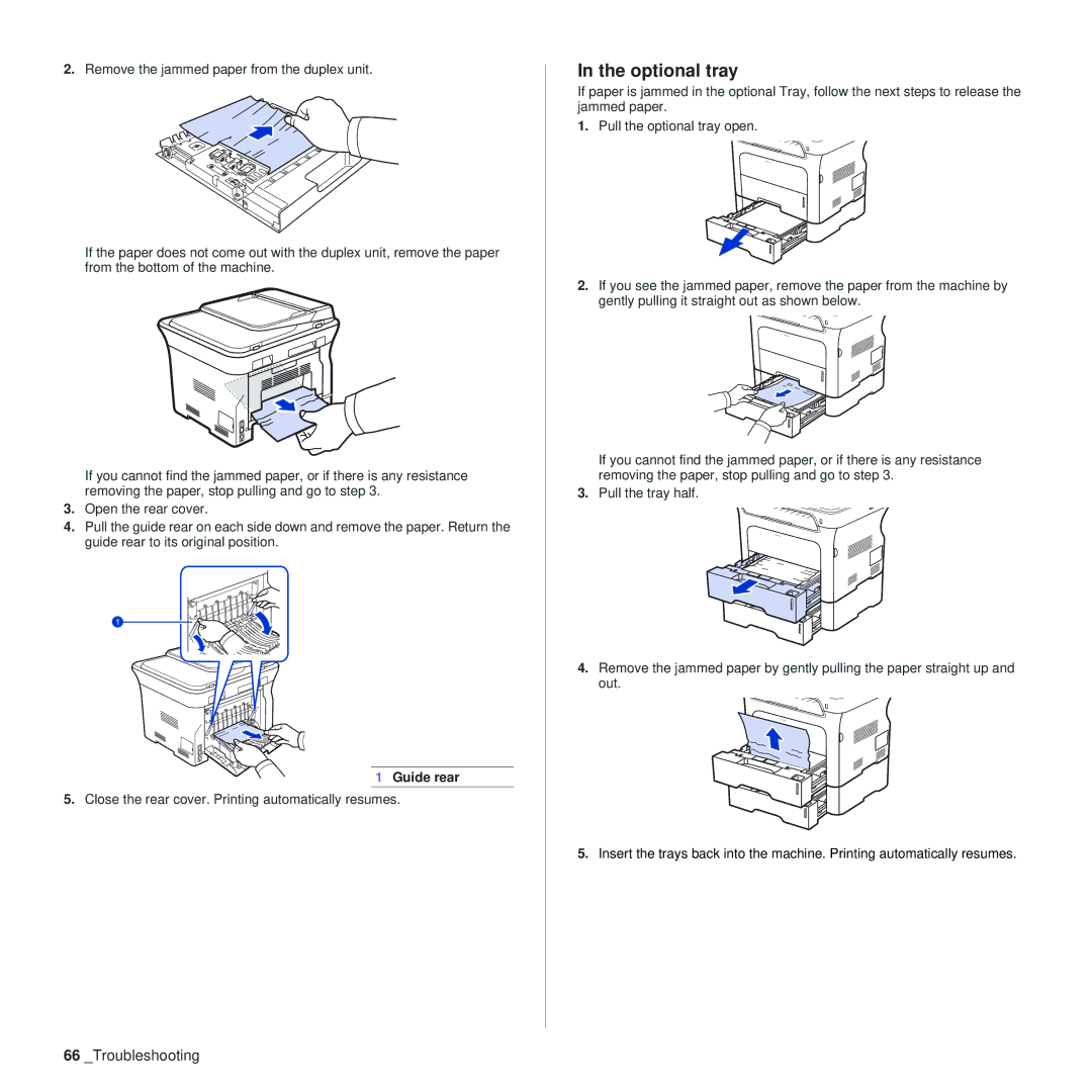 Samsung SCX-4x28, SCX-4x24 manual Optional tray 