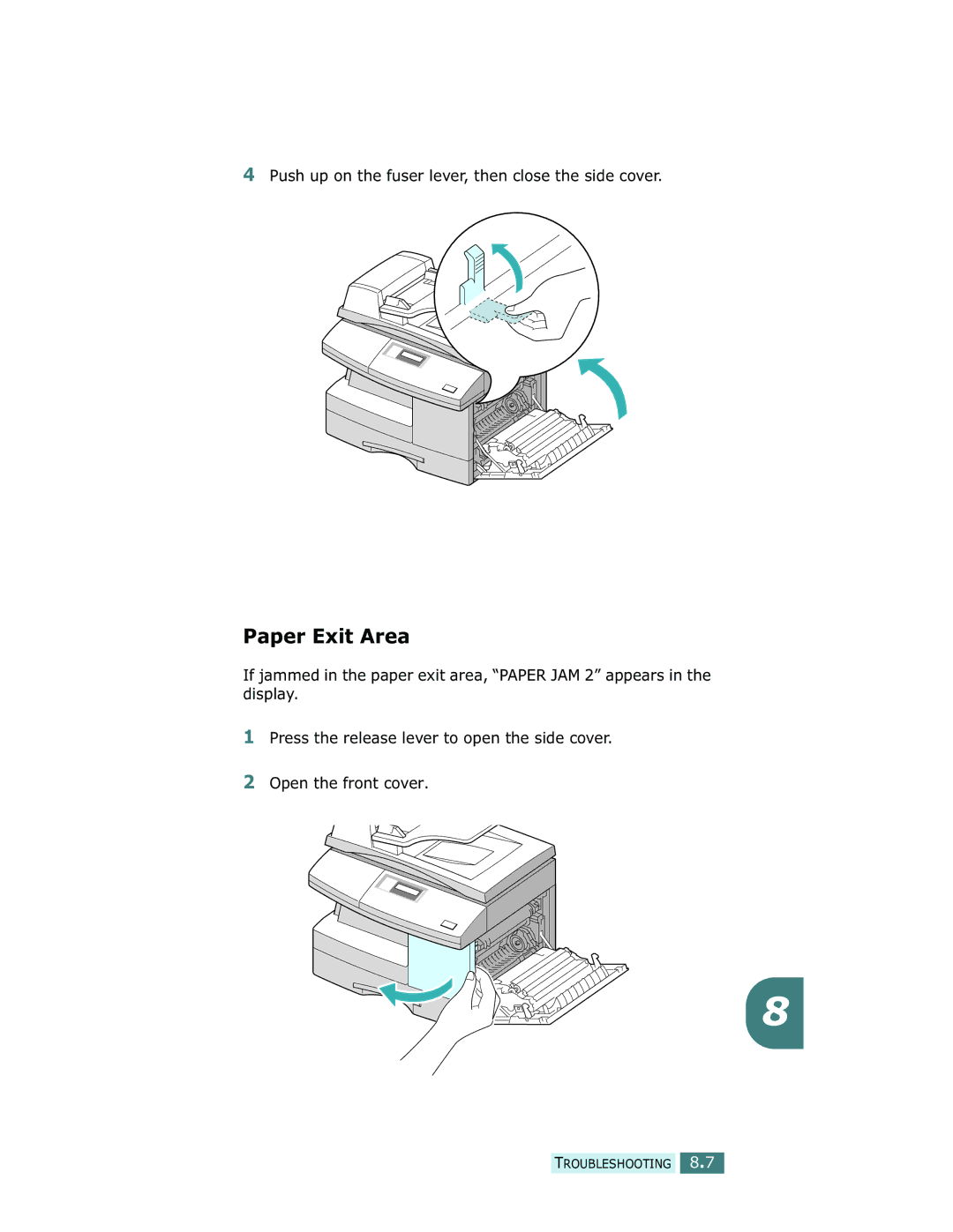 Samsung SCX-5312F, SCX-5112 manual Paper Exit Area 