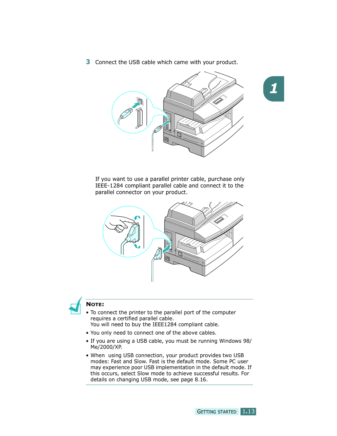 Samsung SCX-5312F, SCX-5112 manual Getting Started 