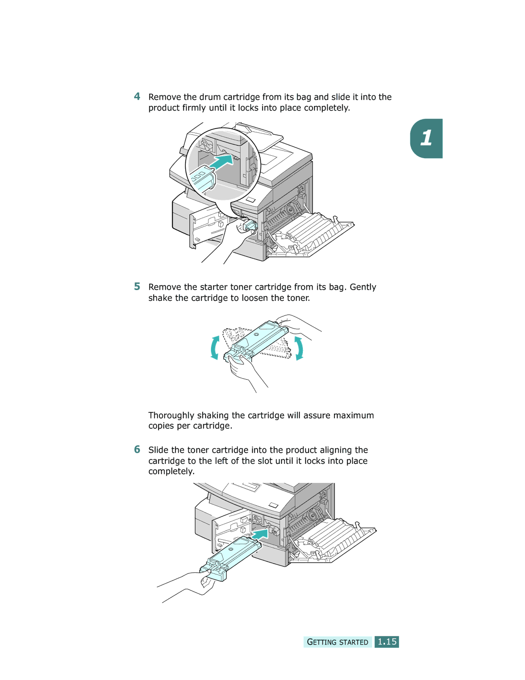 Samsung SCX-5312F, SCX-5112 manual Getting Started 