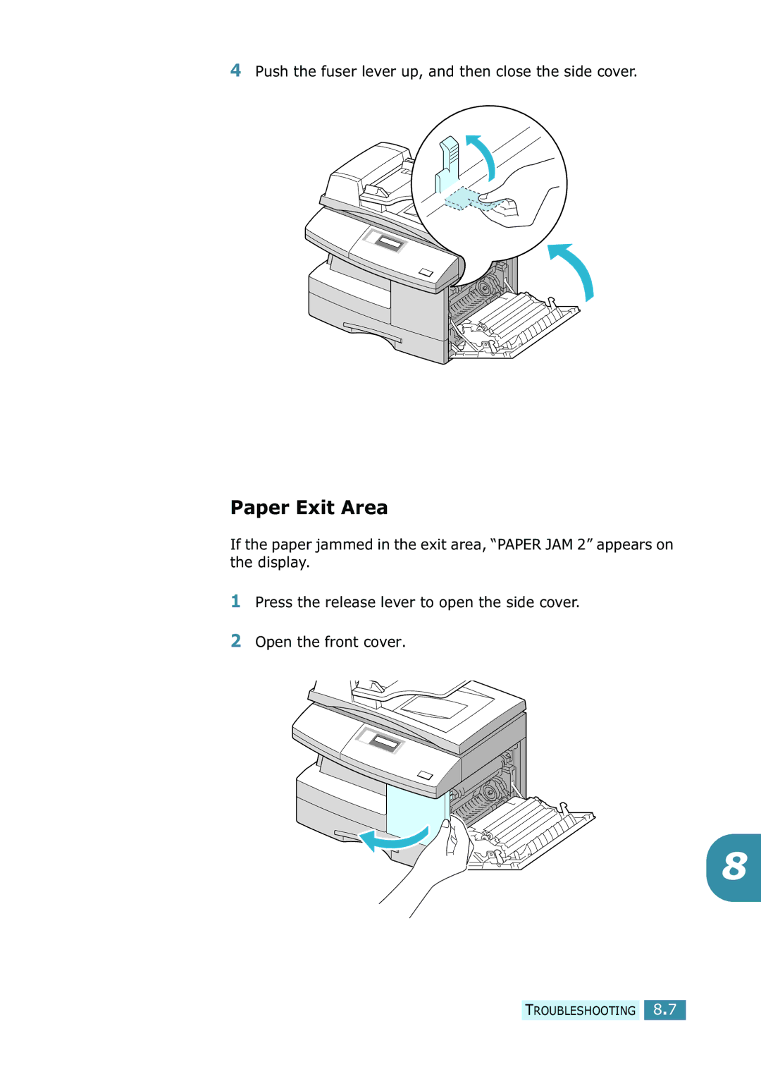 Samsung SCX-5115, SCX-5315F/5115 manual Paper Exit Area 