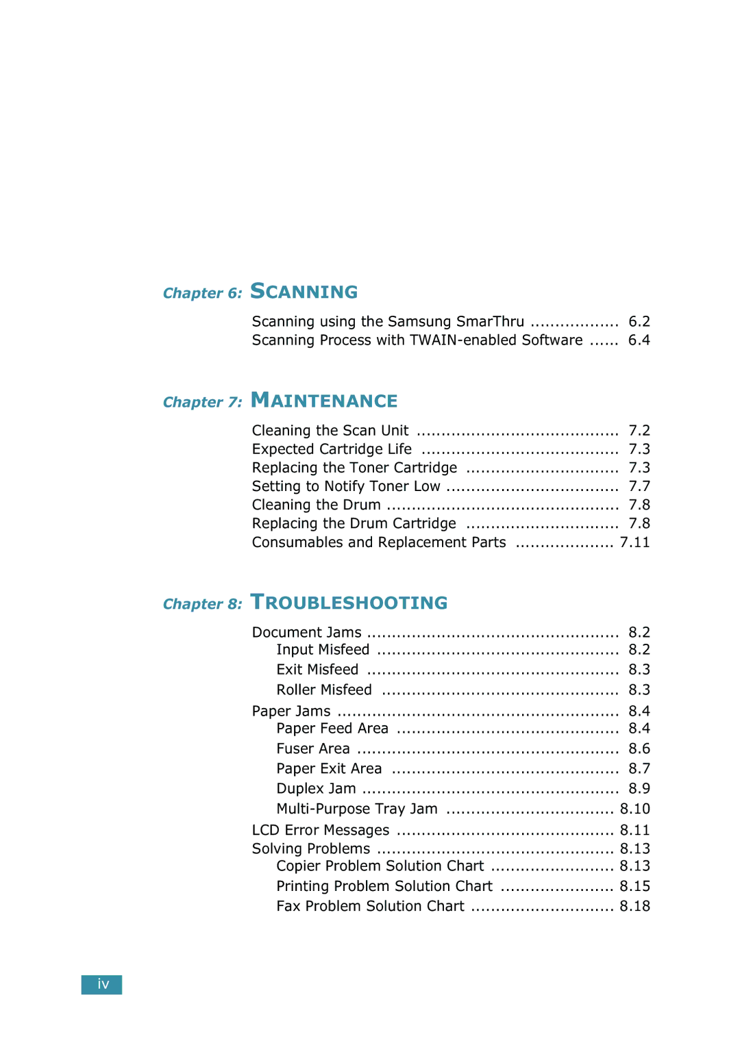 Samsung SCX-5115, SCX-5315F/5115 manual Troubleshooting 