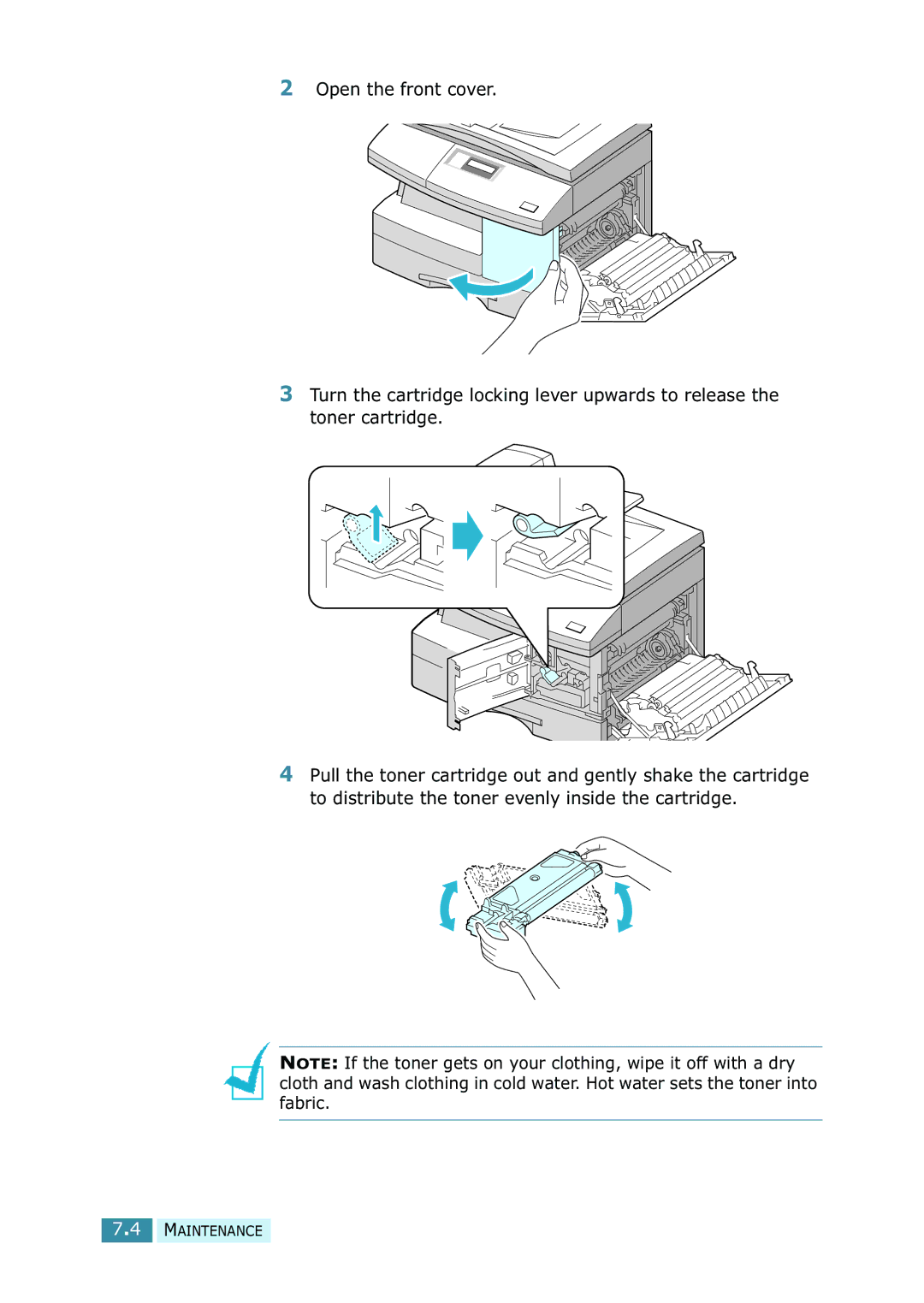 Samsung SCX-5115, SCX-5315F/5115 manual Maintenance 