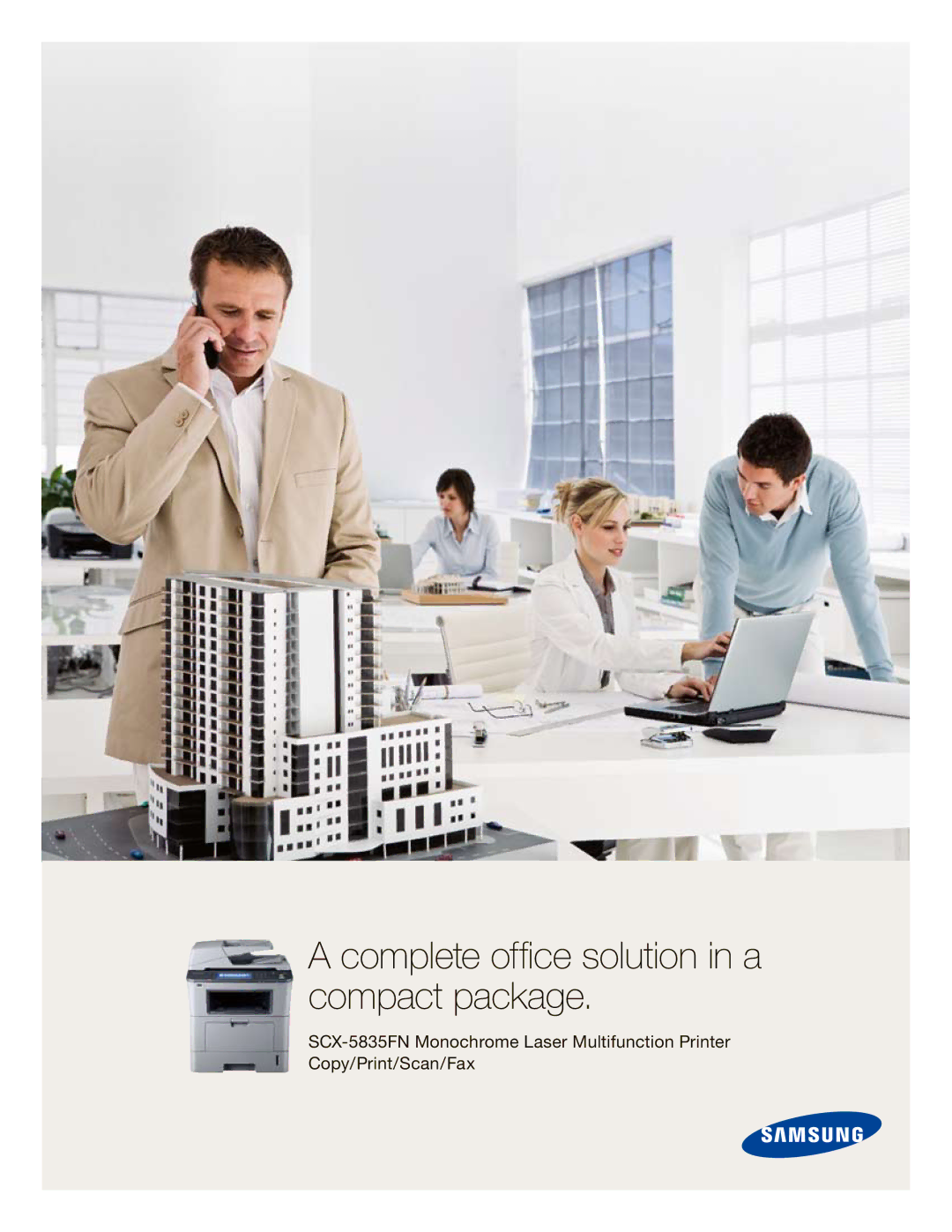 Samsung SCX-5835FN specifications Complete office solution in a compact package 